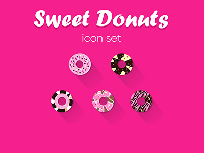 Sweet Donuts character design clean design designer drawing graphics icon illustation logotype webdesign