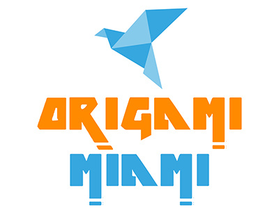 Logo Origami Miami character design clean design designer drawing graphics illustation logotype trendy webdesign