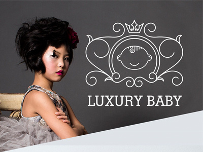Logotype Luxury Baby character design clean design designer drawing graphics illustation trendy webdesign