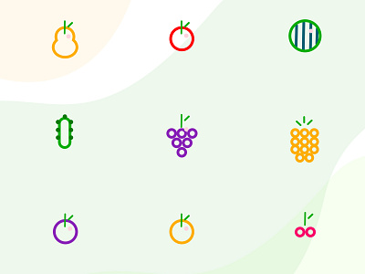 Fruit Icons + PSD