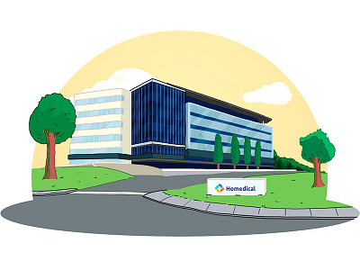 Hospital animation graphic design illustration logo motion graphics