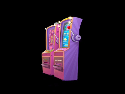 Slots machine cartoon
