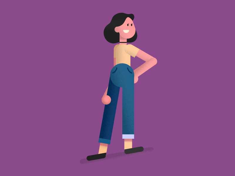 Girl by LeoNa on Dribbble