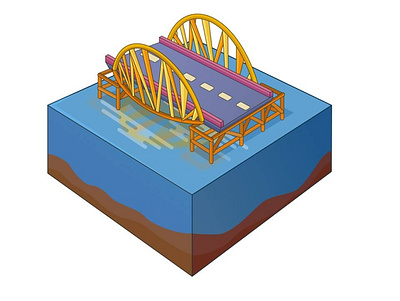 Nguyen Van Troi bridge illustration illustration art illustration design illustration digital illustrations