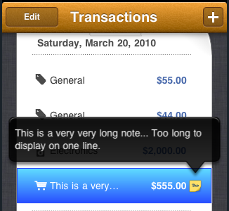 MoneyBook first look at 1.6.5 update iphone moneybook