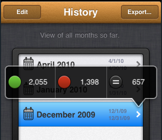Another new feature for 1.6.5 app iphone moneybook ui