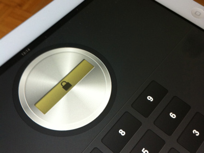 This is how the passcode protection looks on the device budgetbook ipad passcode screenshot ui
