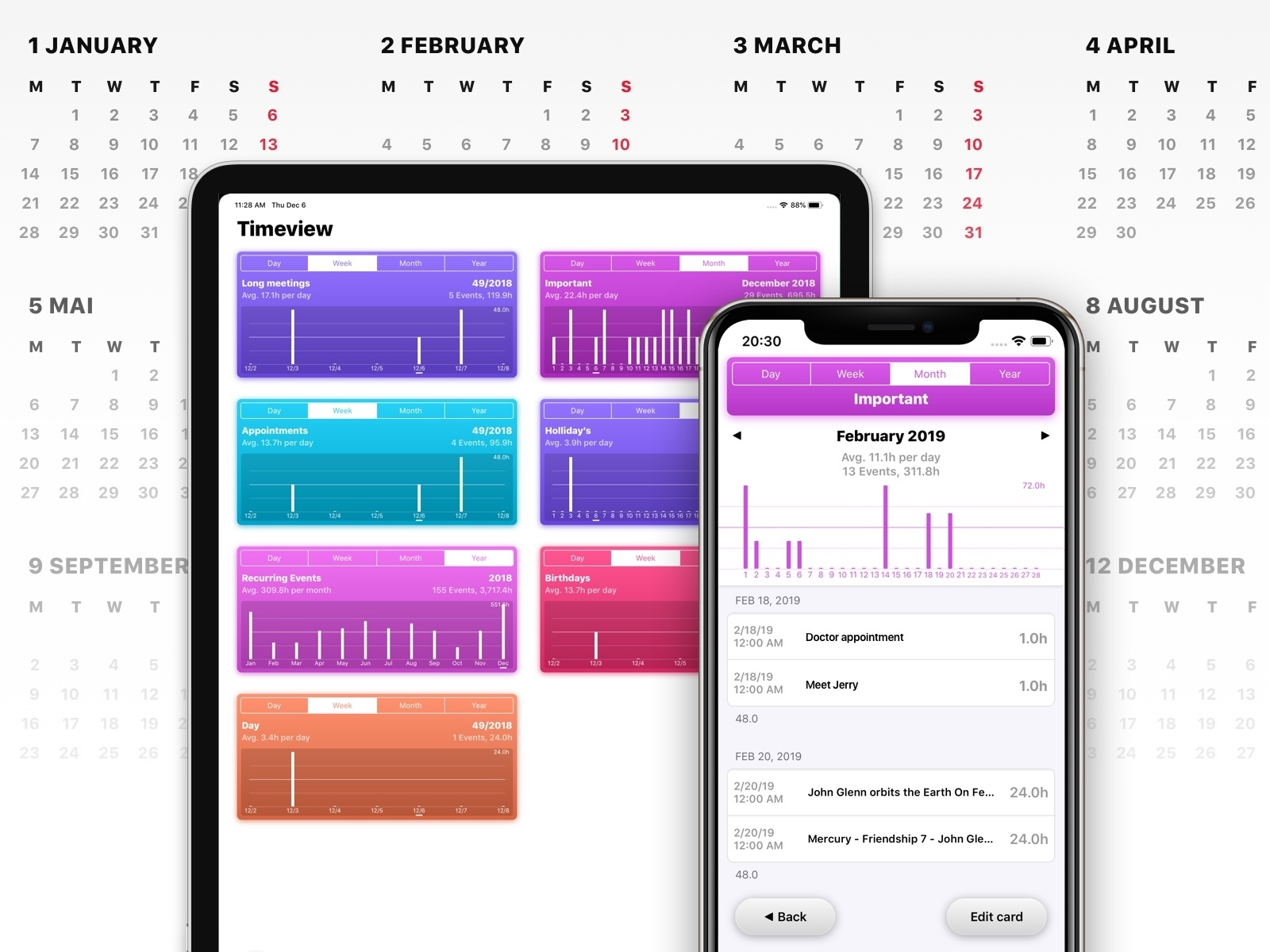 Timeview for iOS by Sandro Pennisi on Dribbble