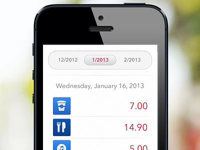 Next - Expense Tracking for iPhone expenses finance ios iphone next ui