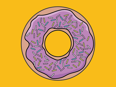 Happy Donut Day day donut happy icing illustration simpsons
