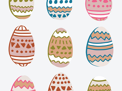 happy Easter eggs