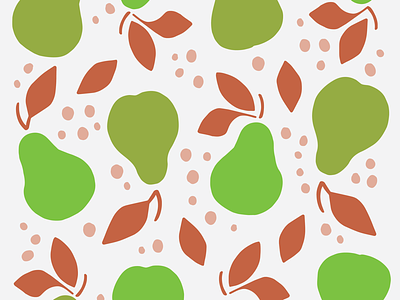 Pear Pattern food hand drawn illustrated illustration pattern design pears surface design