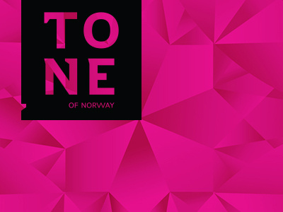 Toneofnorway black branding clean identity logo pattern pink