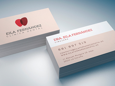 Eila Fernandez Dental Clinic - Brand design brand branding business card clinic clinica dental logo logotipo logotype marca