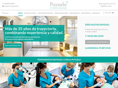 Puyuelo art direction business clinic clinica dental dirección de arte uidesign ux design web design