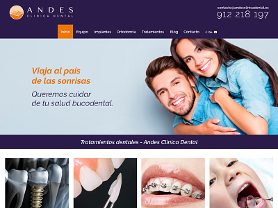 Andes Clínica Dental clinic clinica dental design madrid spain ui ux web design