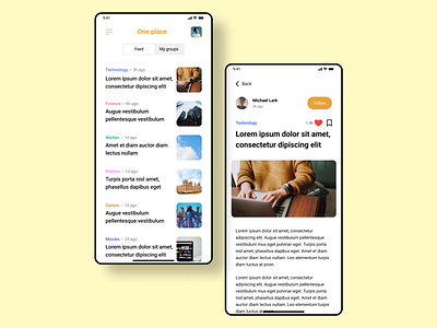 News app concept