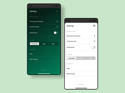 Daily UI 007 - Settings android app clean concept daily daily ui design figma ideia inspiration ios mobile settings ui ux