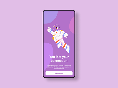 Daily UI 11 - No Connection illustration 011 11 app concept daily illustration ui ux
