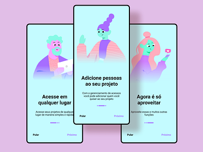 Onboarding screens