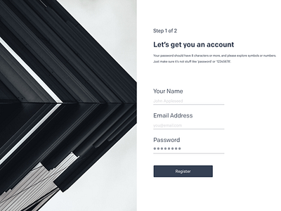 Daily UI #001 - Signup Page dailyui form register signup