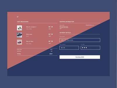 Daily UI #002 Checkout Page