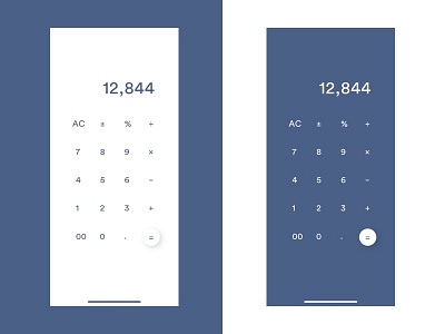 Daily UI #004 - Calculator blue calculator daily ui equation ios maths minimal simple