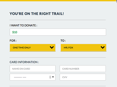 Donation form