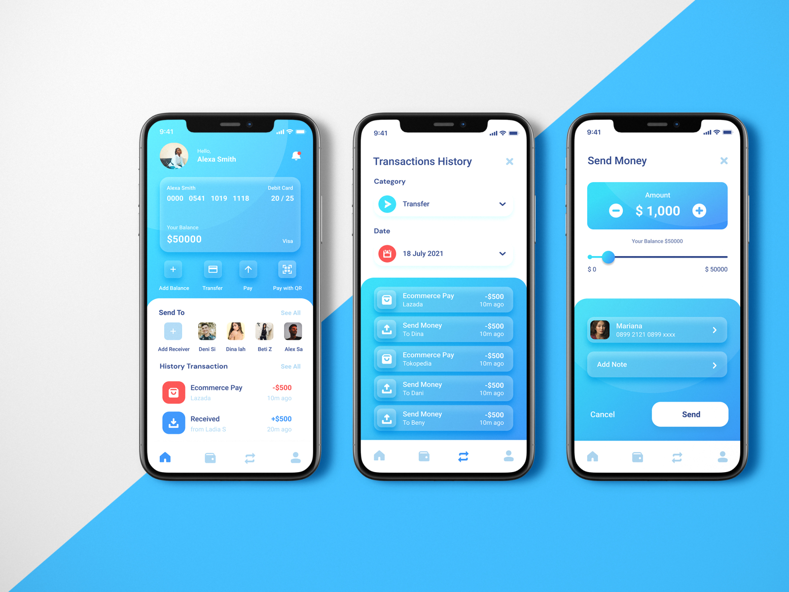 Banking App Concept by shin_std on Dribbble