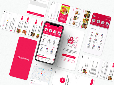 Study Case HaloDoc ( UI/UX Design ) app branding covid figma halodoc health isoman ui ui design web design