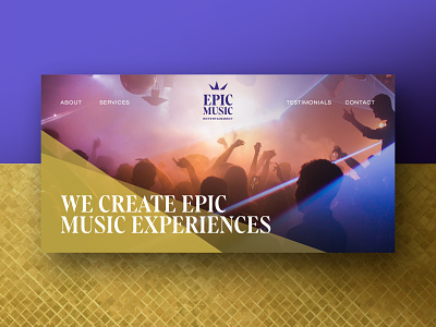 Epic Music Entertainment / Brand Refresh branding design logo logo design vector web design
