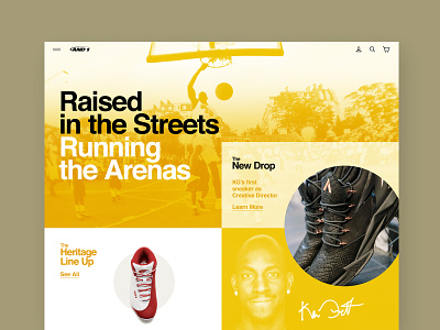 AND1 / Web Design Exploration and1 branding design kevin garnett shoes sneakerhead sneakers web design