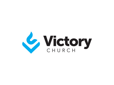 Victory Church branding church design god icon illustrator logo minimal typography vector