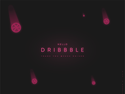 Hello Dribbble :) blade runner design hello dribbble icon illustration typography