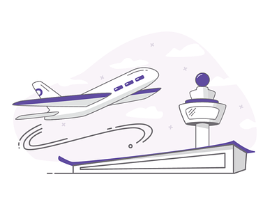 Airport adventure airplane airport airports commute design icon illustration minimal plane travel vector wanderlust