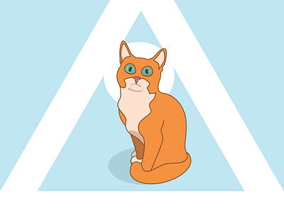The Chosen Cat animal cat design graphic design icon illustration kitten logo minimal portrait ui vector
