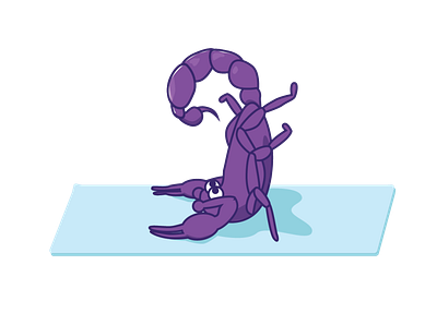 Scorpion Pose design icon illustration namaste scorpio scorpion ui vector yoga yoga pose