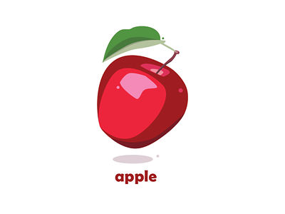 Apple A Day apple design fruit healthy icon illustration logo minimal ui vector
