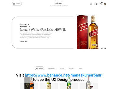 Alcoholic Beverage e-commerce UI alcoholic alcoholicbeverage beer wine