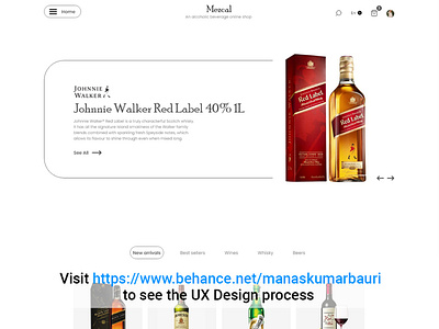 Alcoholic Beverage e-commerce UI