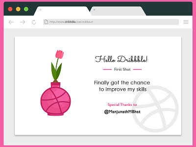 Dribbble First Shot first my shot