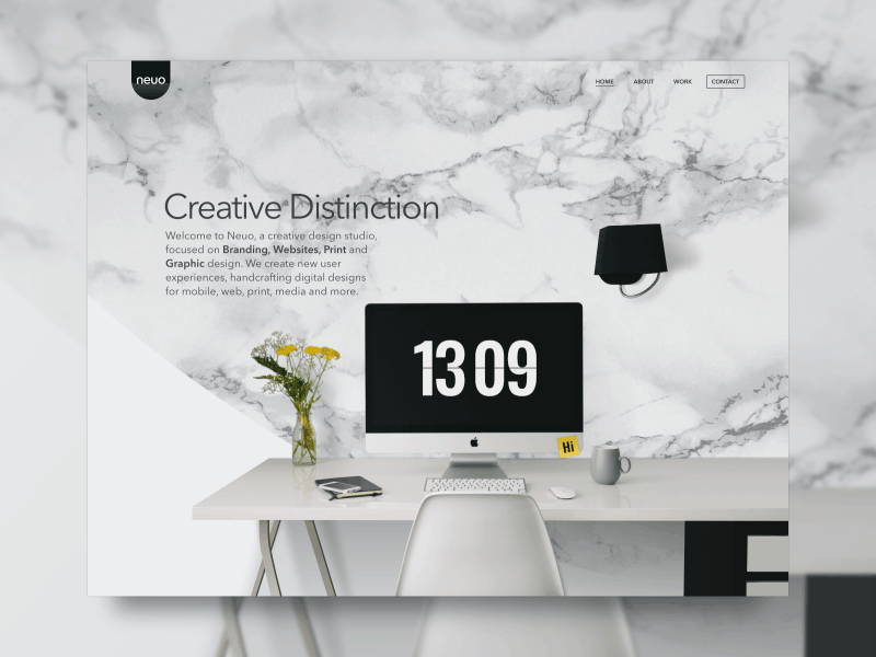 Neuo Design Studio landing page