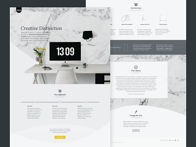 Neuo Design Studio Home agency brand clean freelance fresh identity minimal modern ui ux web website
