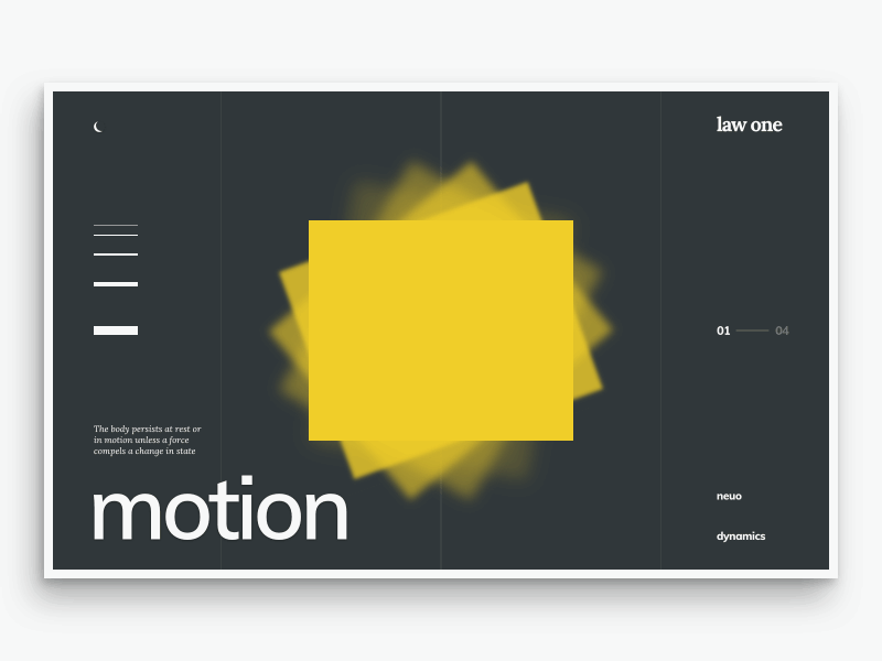 Neuo Dynamics Law One Night Mode animation clean fresh gif interaction minimal modern swiss ui ux web website