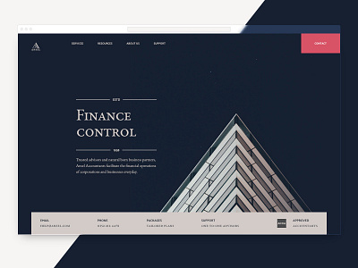 Ansel Finance Landing page