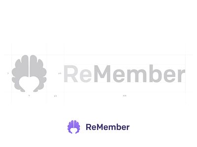 ReMember Logo grandma hackathon healthcare logo logo design techcrunch