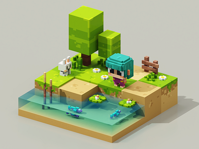 Cute Diorama by William Santacruz on Dribbble