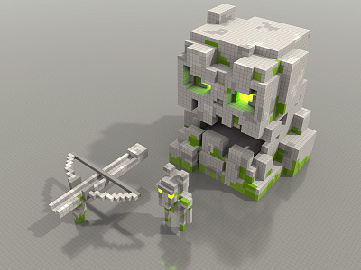 Voxel Art for games 3d 8bits gameart gamedesign magicavoxel pixel voxel voxel art voxelart