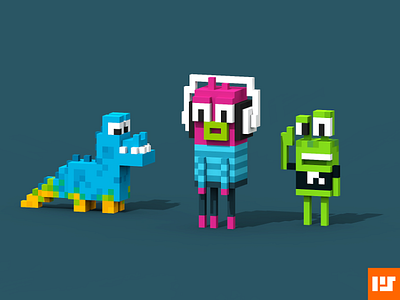 Voxel Cartoons 4