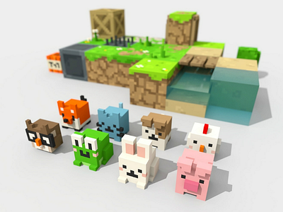 My first game in voxel